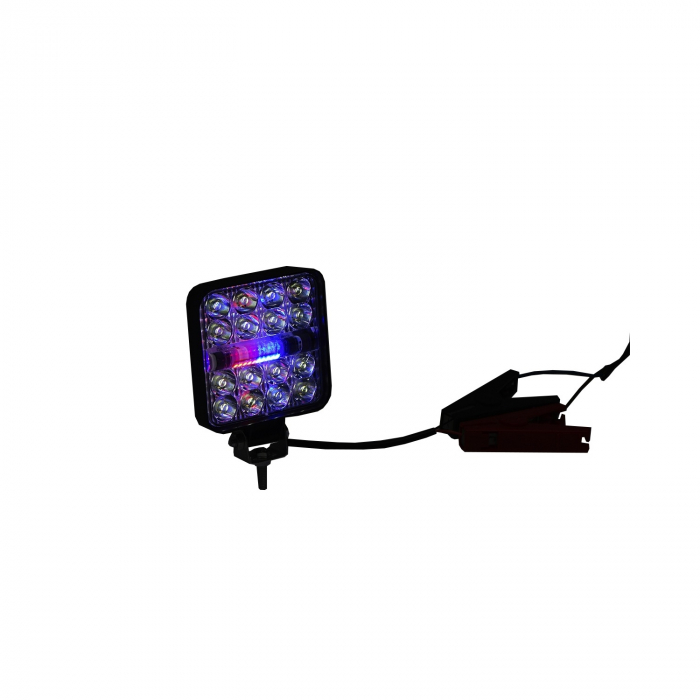 Lampa proiector combinata 26 LED-uri 9-80V 6500K 84x21x84mm IP67 [3]
