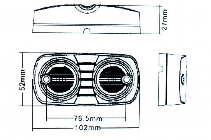 Lampa SMD rosie Voltaj: 12V Rezistenta la apa: IP66 [3]
