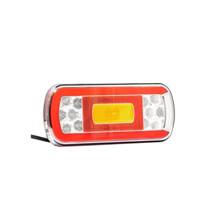 Lampa spate 220x100, 6 functii, cu ceata si numar, LED, FT-130PM Fristom [1]