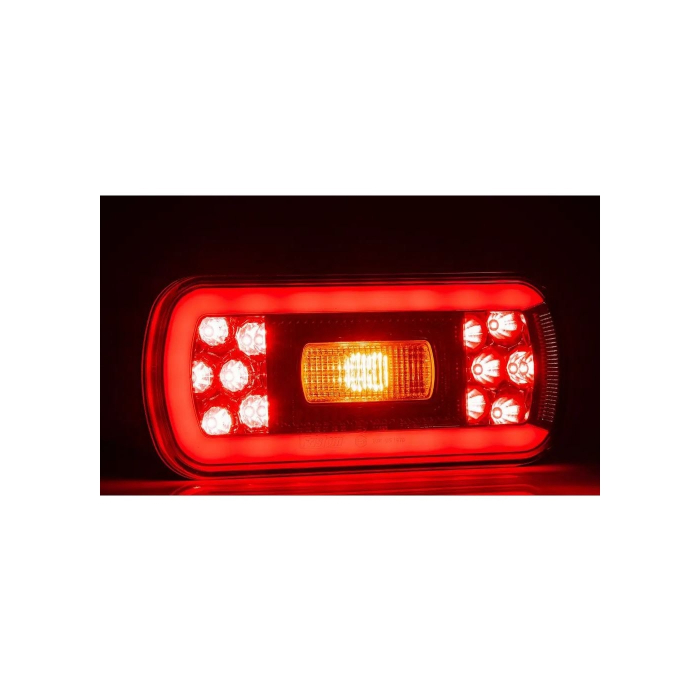 Lampa spate 220x100, 6 functii, cu ceata si numar, LED, FT-130PM Fristom [6]