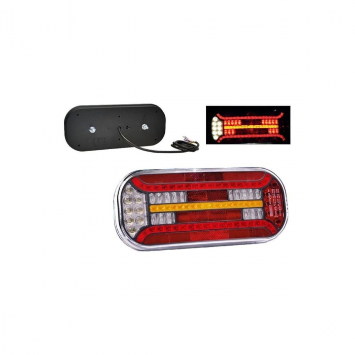 Lampa spate 302x130, LED, 6 functii, stanga, ceata [1]