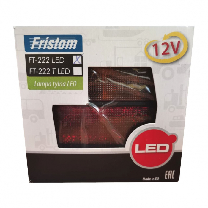 Lampa spate 99,6x93, 4 functii, iluminare numar, LED, cablu, LED Fristom [8]