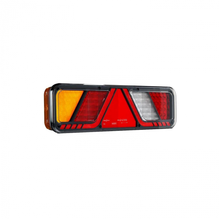 Lampa stop 450x138, 24V, LED, 6 functii, ceata, mers inapoi, cu triunghi, stanga/dreapta C [2]