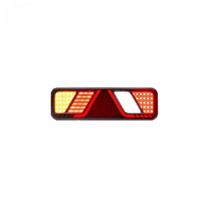 Lampa stop 450x138, 24V, LED, 6 functii, ceata, mers inapoi, cu triunghi, stanga/dreapta C [4]