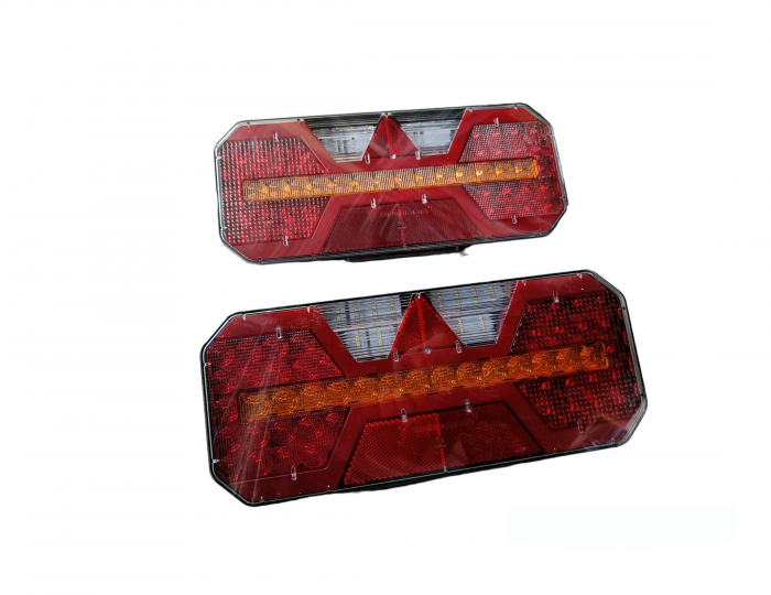 Lampa Stop 61 led-uri SMD cu semnalizare dinamica 12V-24V (240x140x35 mm) [2]