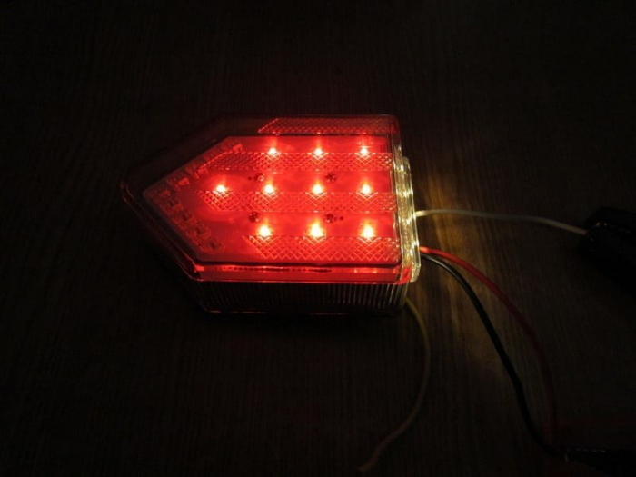Lampa stop camion DF TRL001 cu sticla TRANSPARENTA LED 12v [6]