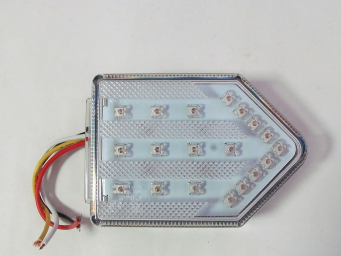 Lampa stop camion DF TRL001 cu sticla TRANSPARENTA LED 12v [1]