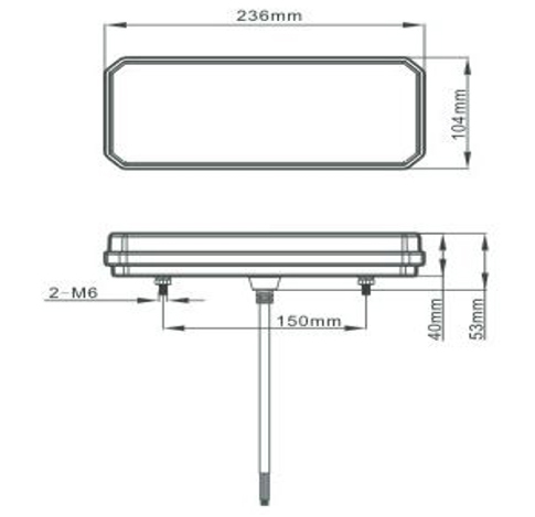 Lampa stop camion LED cu semnalizare dinamica 12 - 24V Omologata U.E. [4]