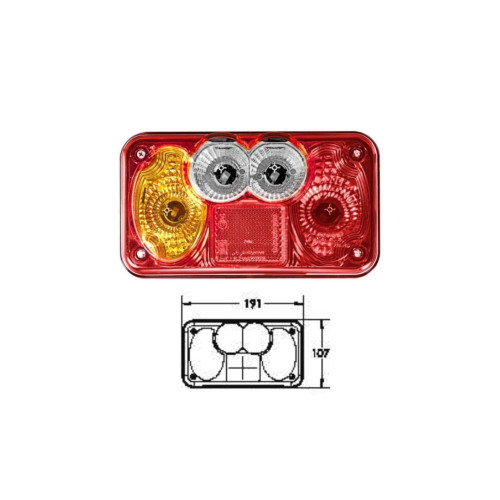 Lampa stop camion remorca cu cablaj 5 functii [3]