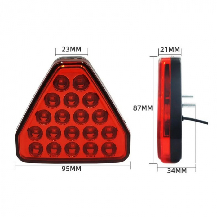 Lampa stop frana LED frana F1 Lumina: rosie [2]