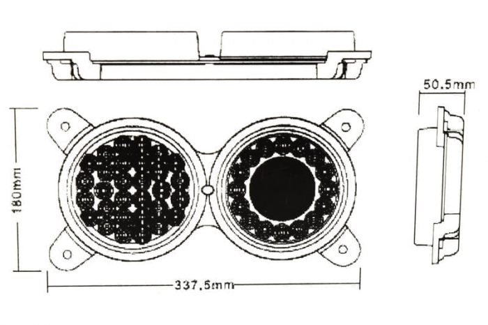 Lampa stop SMD  24V  SMD Rezistenta la apa: IP66 [3]
