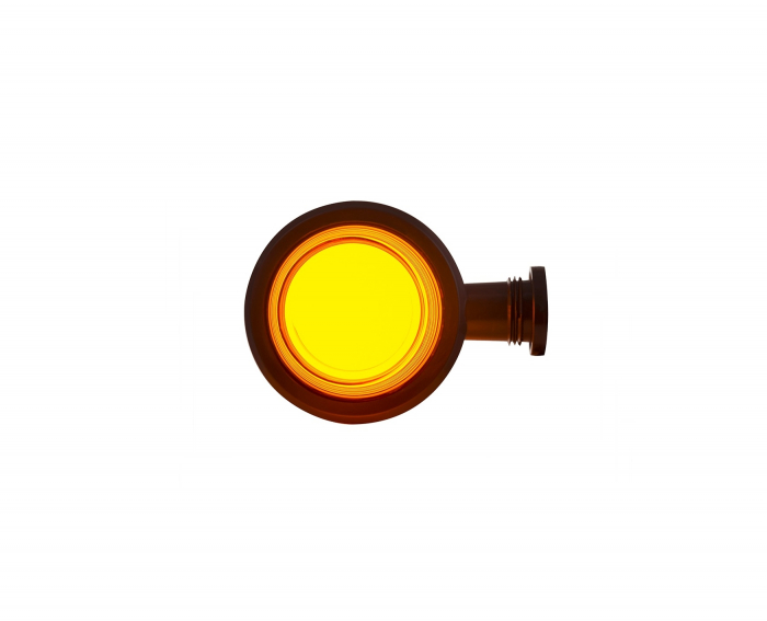 Lampa sub oglinda gabarit portocalie lumina LED tip neon [4]