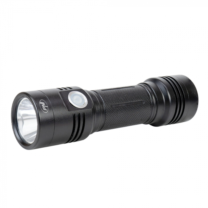 Lanterna dubla PNI Adventure F200 din aluminiu cu LED, acumulator 4000mAh si port micro USB, 3 LED-uri cu deschidere mare si unul cu focus, ambele au 3 niveluri de putere [7]