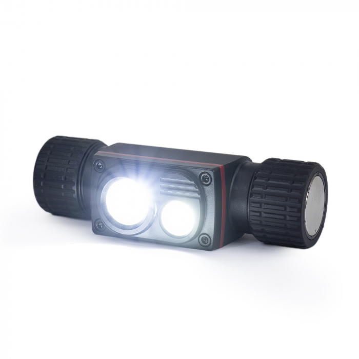 Lanterna frontala PNI Adventure F80 Dual LED, 1000 lm, 6W, 2200 mAh, IP68, cu alimentator PNI CHG300 inclus [2]