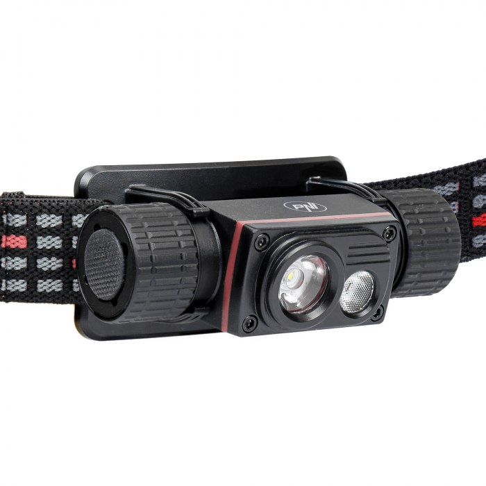 Lanterna frontala PNI Adventure F80 Dual LED, 1000 lm, 6W, 2200 mAh, IP68, cu alimentator PNI CHG300 inclus [6]
