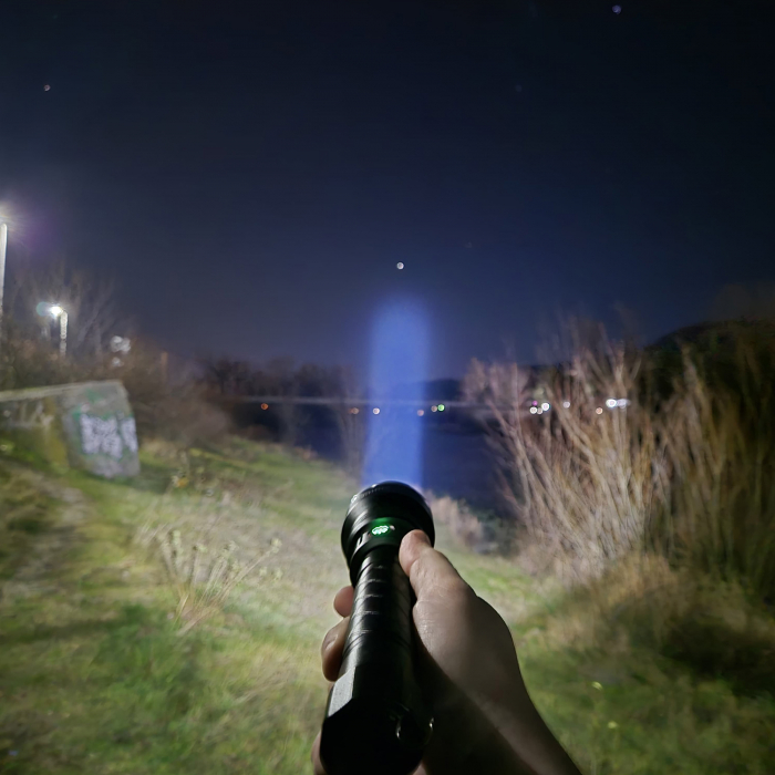 Lanterna PNI Adventure F410 din aluminiu, cu LED 10W, 700 lumeni, pana la 250 m, IP44, USB Tip C, acumulatori 3000mAh inclusi [14]