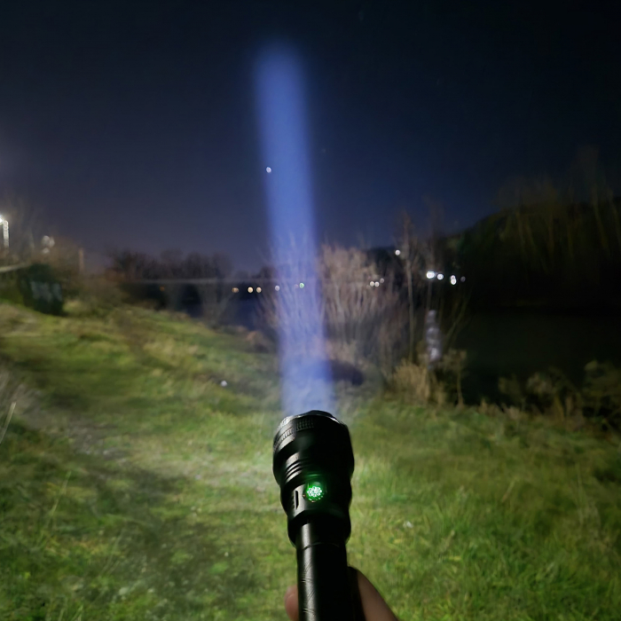 Lanterna PNI Adventure F410 din aluminiu, cu LED 10W, 700 lumeni, pana la 250 m, IP44, USB Tip C, acumulatori 3000mAh inclusi [16]