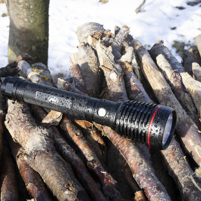 Lanterna PNI Adventure F420 din aluminiu cu led 1000lm pana la 420m, acumulator 8000 mAh, functioneaza 10 ore continuu, incarcare micro USB [8]
