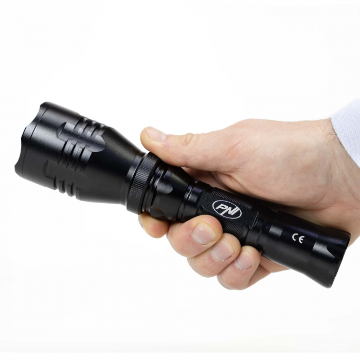 Lanterna PNI Adventure FBW48 cu LED, 750lm, aluminiu, acumulator 3000 mAh, distanta 450 metri, negru [5]