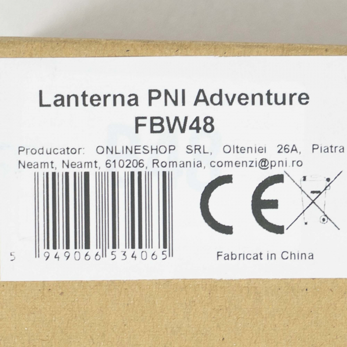 Lanterna PNI Adventure FBW48 cu LED, 750lm, aluminiu, acumulator 3000 mAh, distanta 450 metri, negru [7]
