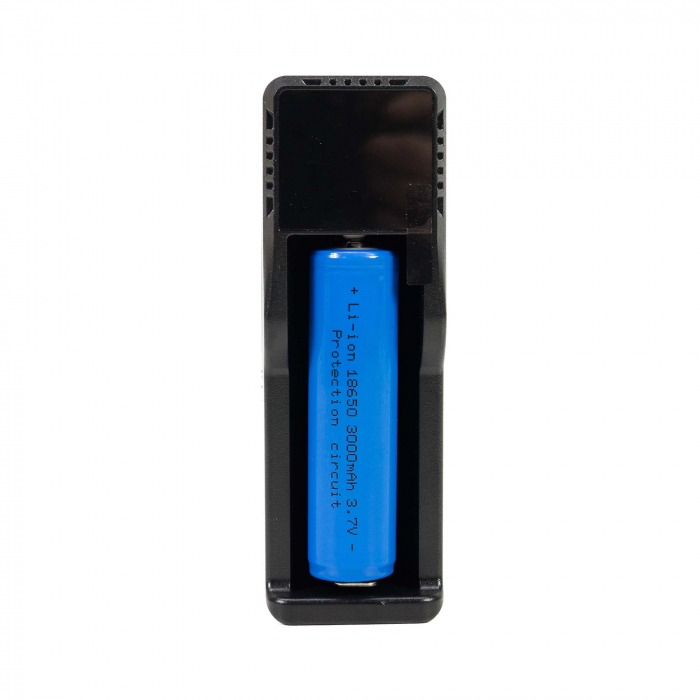 Lanterna PNI Adventure FBW58 cu LED, lumina alba, distanta 650 m, 1000lm, acumulator 18650 3000mAh si incarcator inclus, negru [6]