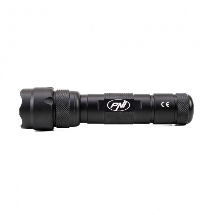 Lanterna PNI Adventure FDW48 cu LED, aluminiu, acumulator 3000 mAh, cu incarcator acumulator inclus, negru [6]