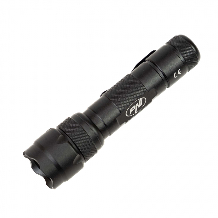Lanterna PNI Adventure FDW48 cu LED, aluminiu, acumulator 3000 mAh, cu incarcator acumulator inclus, negru [8]