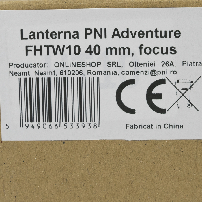 Lanterna PNI Adventure FHTW10, 40m, focus, Li-Ion 3000mAh, 620 lm, pana la 540 m, negru [2]