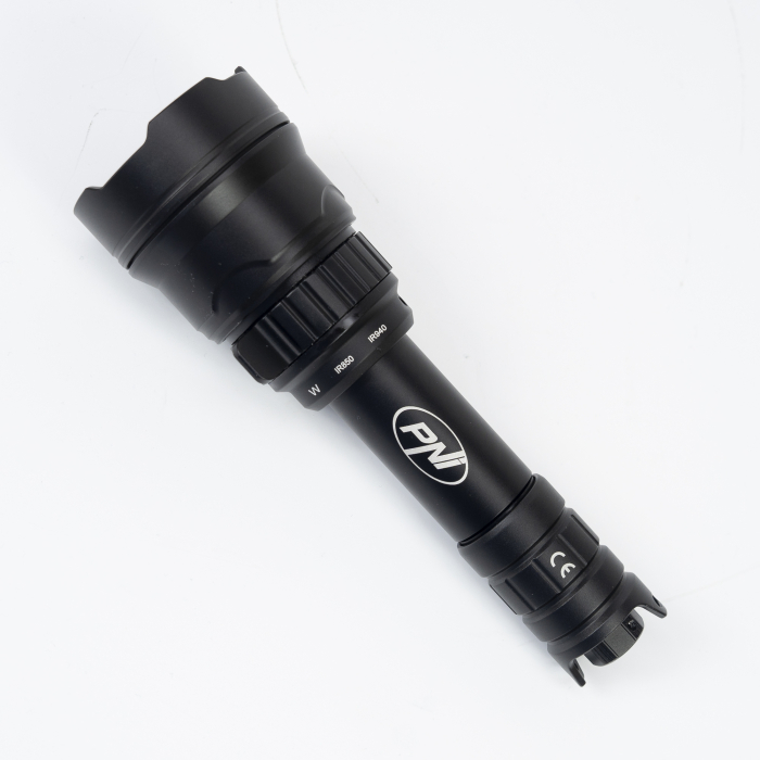 Lanterna PNI Adventure IRBW198, focus, Li-Ion 3000mAh, IR850, IR940 si lumina alba [3]