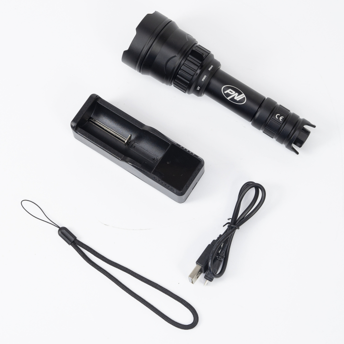 Lanterna PNI Adventure IRBW198, focus, Li-Ion 3000mAh, IR850, IR940 si lumina alba [5]