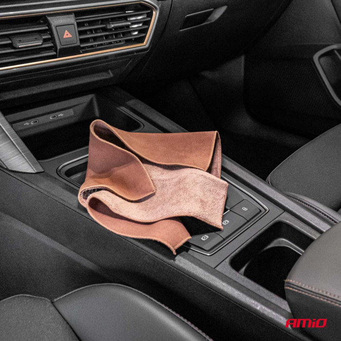 Laveta din microfibră 2 în 1 pentru curățarea interiorului mașinii și a ecranelor tactile ale sistemelor de navigație și afișaje, 30x30 cm [2]