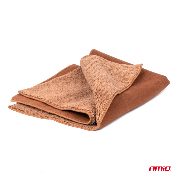 Laveta din microfibră 2 în 1 pentru curățarea interiorului mașinii și a ecranelor tactile ale sistemelor de navigație și afișaje, 30x30 cm [5]