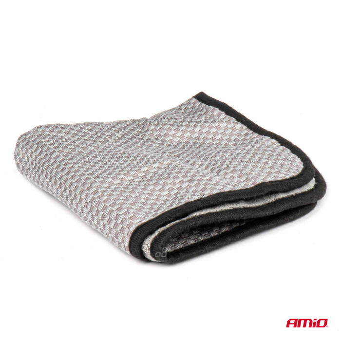 Laveta din microfibra 2 in 1 pentru lustruire si stralucire a automobilului, 40x40 cm [2]