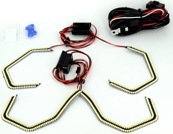 LED ANGEL EYES compatibil E90,E92,E93, F30 fara lupa. Lumina alb [2]