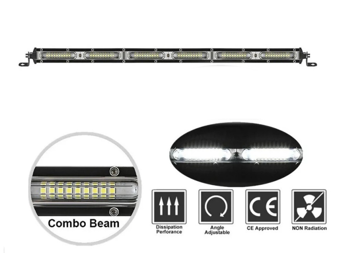LED Bar cu LED-uri 54 LED Ultra subțire Lampă cu halogen 12V 24V Auto ATV Jeep 4x4 Camion offroad etc [8]