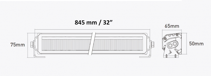 Led bar, Lumina alba si portocalie puternica, de inalta calitate, 13000LM, 120W, 84.5 cm 12-24V [18]