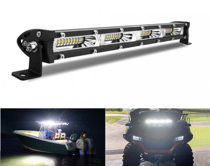 Led bar ultra subțire 12V 24V 33.2 cm 108W potrivită pentru ATV-uri, jeep-uri 4x4 offroad camioane și altele [4]