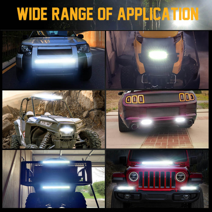 Led bar ultra subțire 12V 24V 33.2 cm 108W potrivită pentru ATV-uri, jeep-uri 4x4 offroad camioane și altele [6]