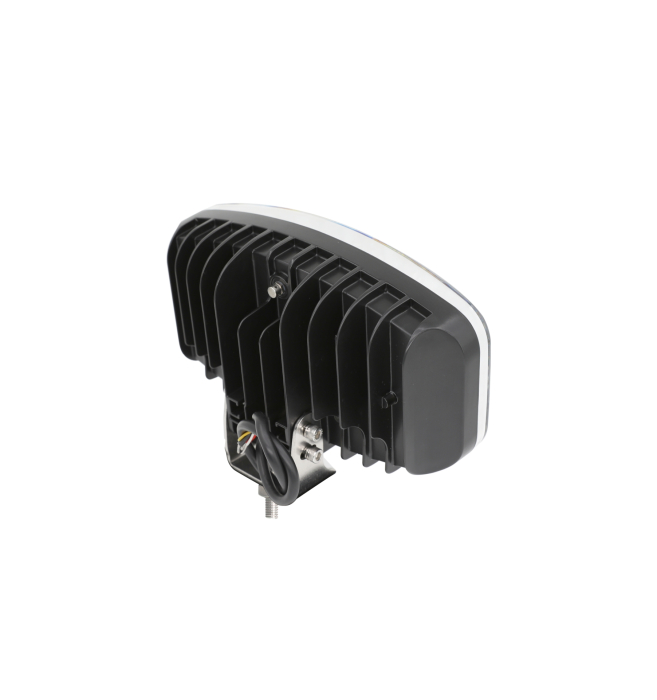 Poriector LED Far cu functie DRL, lumina alba/galbena - 12-24V, pentru jeep, camion, utilaje agricole si altele [7]