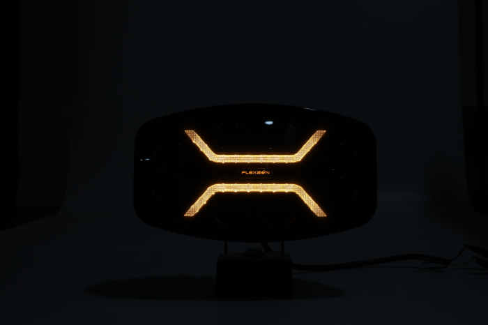 LED Far cu functie DRL, lumina alba/galbena - Carcasa fumurie - 12-24V, pentru jeep, camion, utilaje agricole si altele [14]