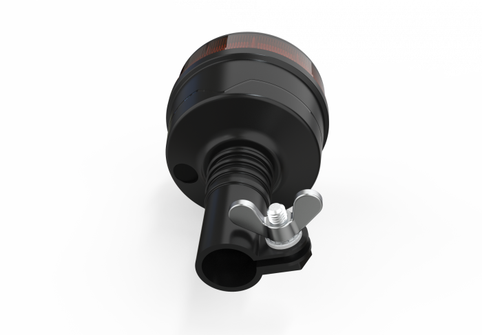 Lampа LED de avertizare tip girofar, stroboscopic 19W, IP67, 12-24V [3]