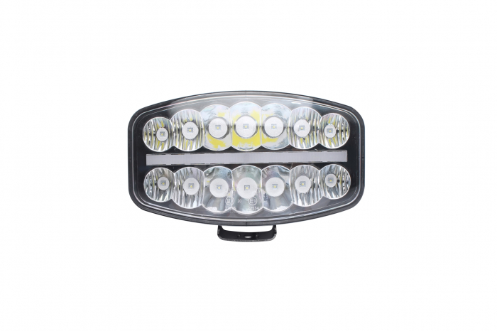 Proiector LED Halogen 10 inch cu DRL alb/portocaliu 12-24V, 80W, 4000 lm, Certificat E9 [5]