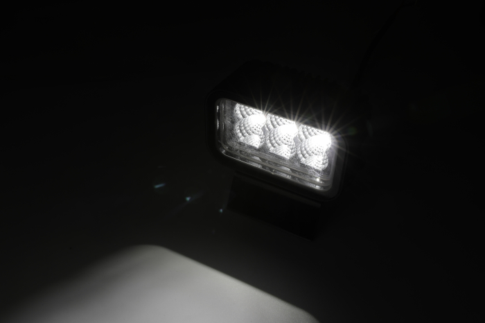 Proiector LED Halogen 42W - Alb, Lumina difuza cu lumina DRL galbena si rosie 12-24V [14]