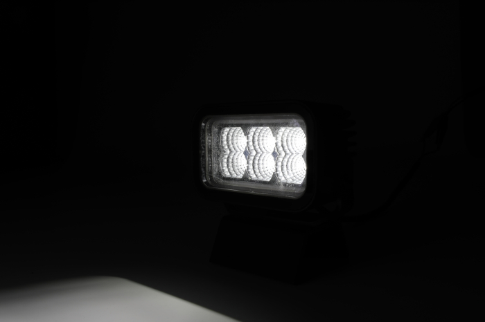 Proiector LED Halogen 42W - Alb, Lumina difuza cu lumina DRL galbena si rosie 12-24V [13]