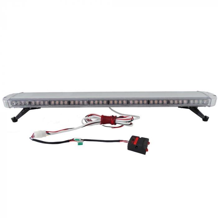 Girofar Led  de semnalizare de urgenta, 15 moduri de functionare, lumina galbena portocalie E-Mark E9, 120 сm, 12-24V [8]