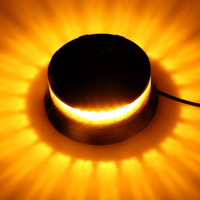 Led lampa de urgenta tip Girofar, stroboscopic cu magnet, pentru asistenta rutiera, platforma, 12-24V, E9 E-Mark [6]