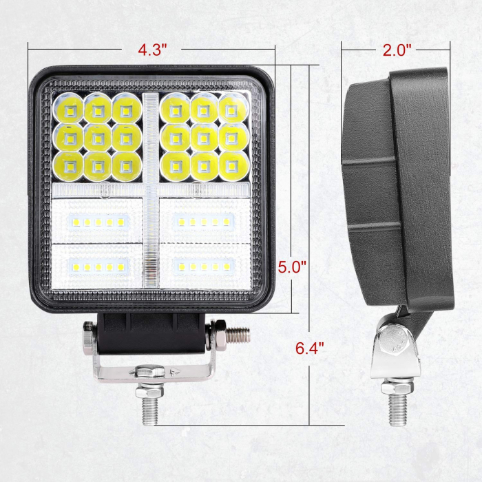 Proiector LED Lumina Ceata Iluminat 162W 12V / 24V Flood Beam Exterior Jeep Cabina [7]