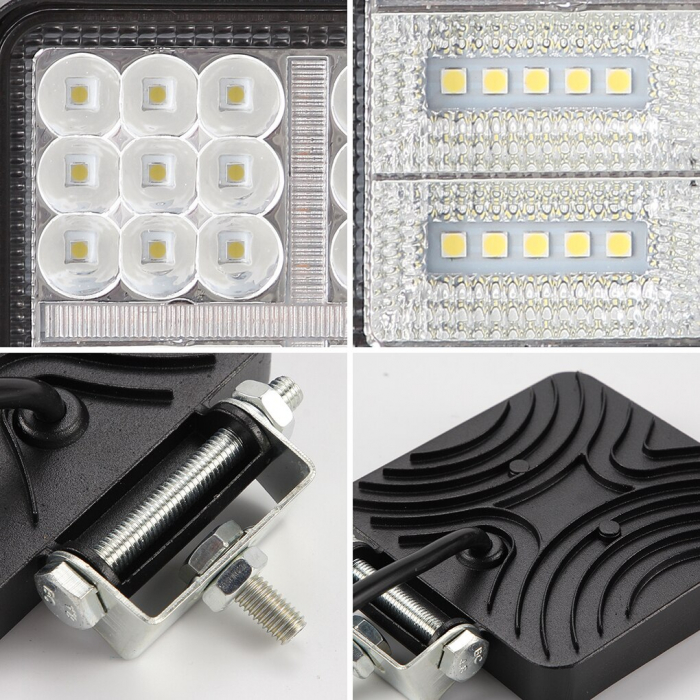 Proiector LED Lumina Ceata Iluminat 162W 12V / 24V Flood Beam Exterior Jeep Cabina [4]