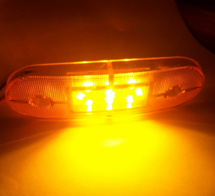 Led marker gabarit pentru camioane autobuz furgoneta remorca rulota 12V galben [4]