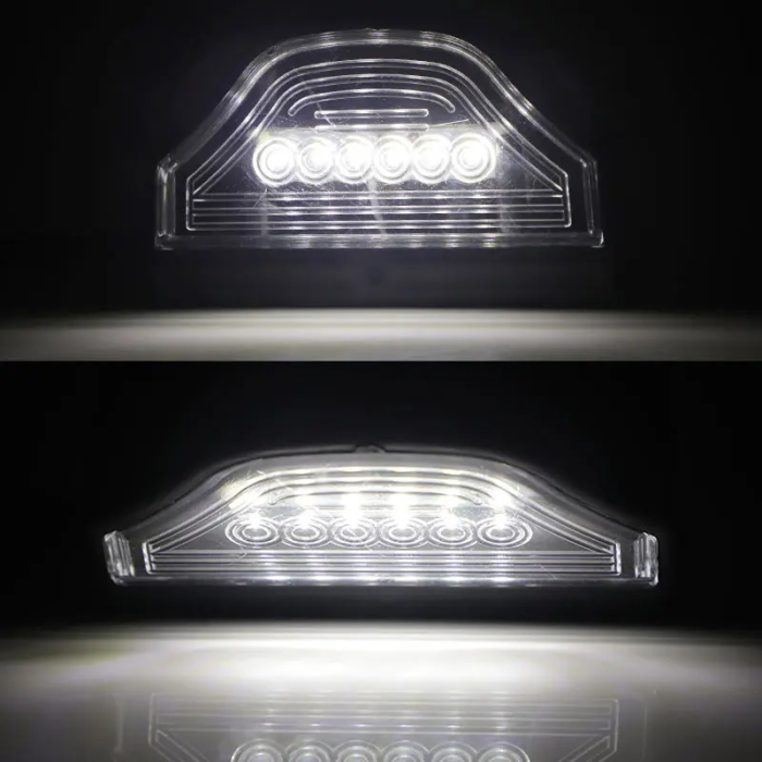 Lampa numar inmatriculare cu LED 12V pentru remorca, autobuz, rulota, platforma, negru [5]